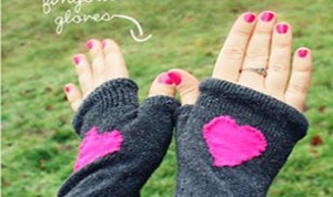 Finger-less Gloves From Socks