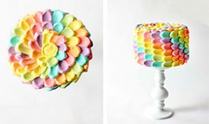 Rainbow Petal Cake