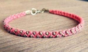 Diy Beautiful Pink Bracelet