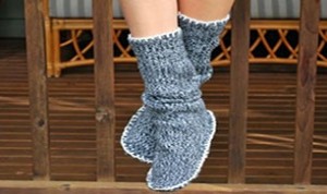 DIY Sweater Slipper Boots
