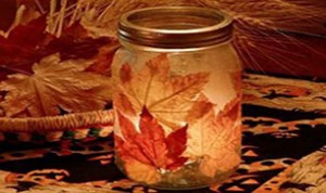 Diy Fall Leaf Candle Holder