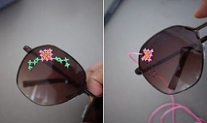 Stunning DIY Embroidered Sunglasses