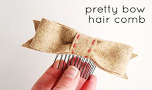 Diy Bow Hair Comb