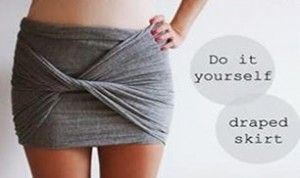 DIY Beautiful Draped Skirt
