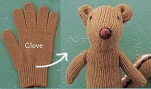 DIY Cute Glove Bear