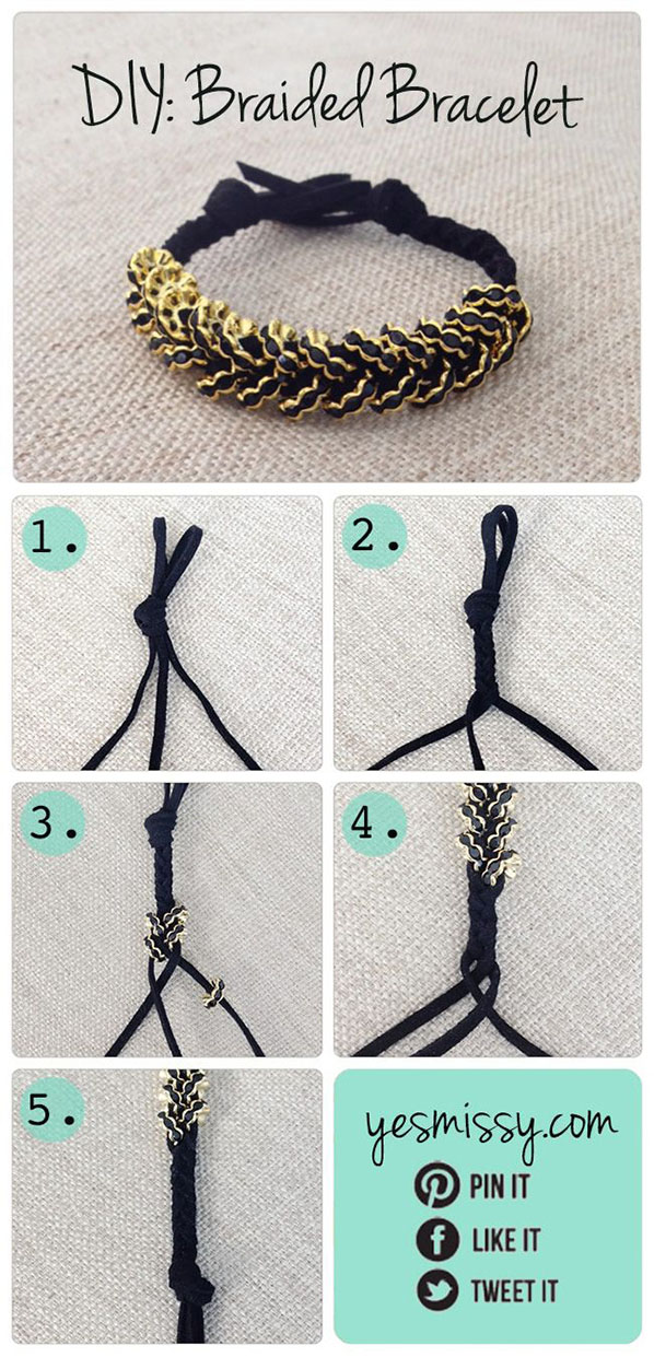 DIY Braided Hex Nut Bracelet Tutorial11