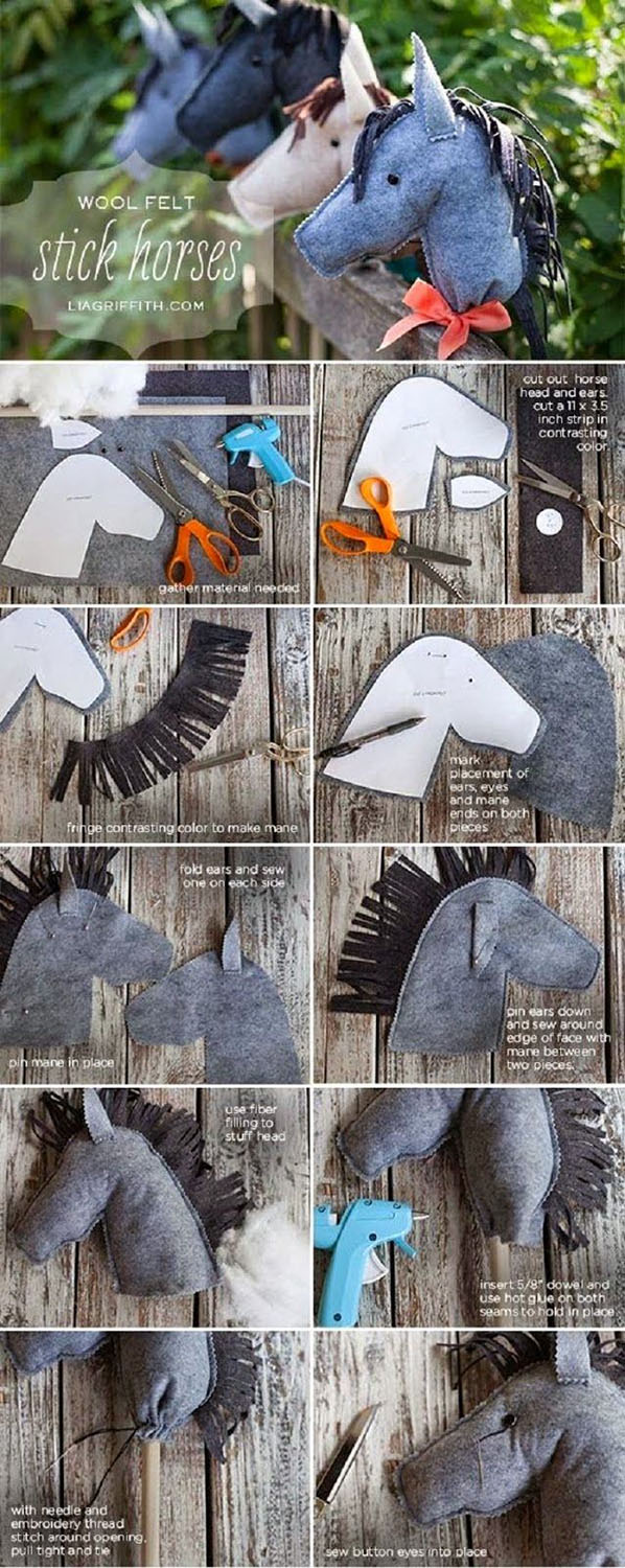 Felt Stick Horses11