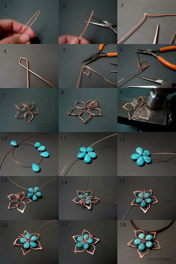 Flower Stones and Wire based11