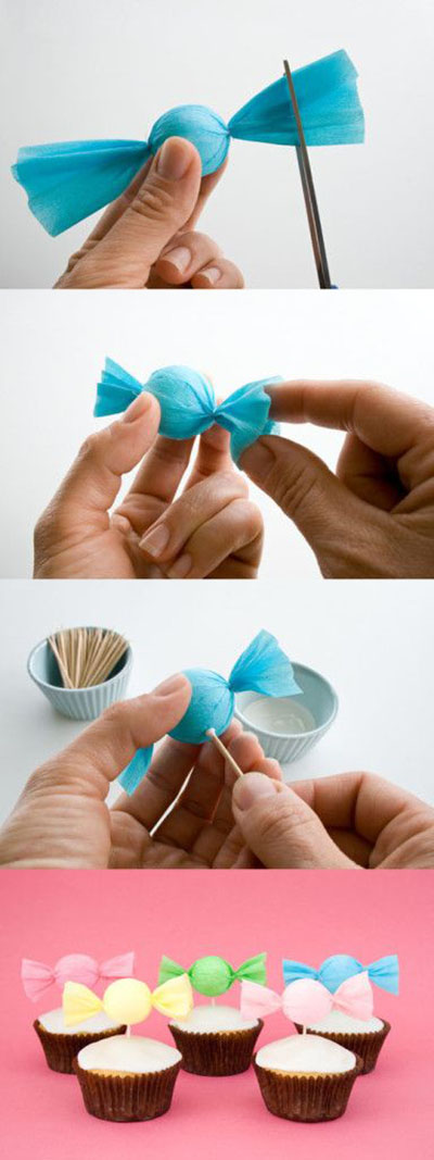 Make a Candy Cupcake Toppers11
