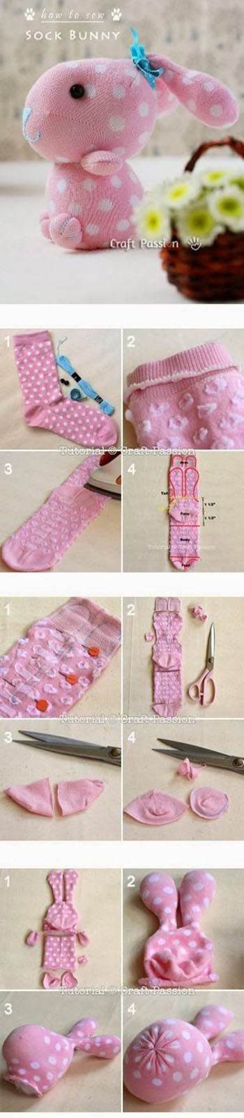 Sock Bunny Craft Tutorial11