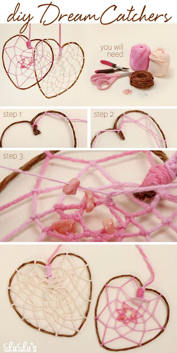 Heart-shaped dreamcatcher11